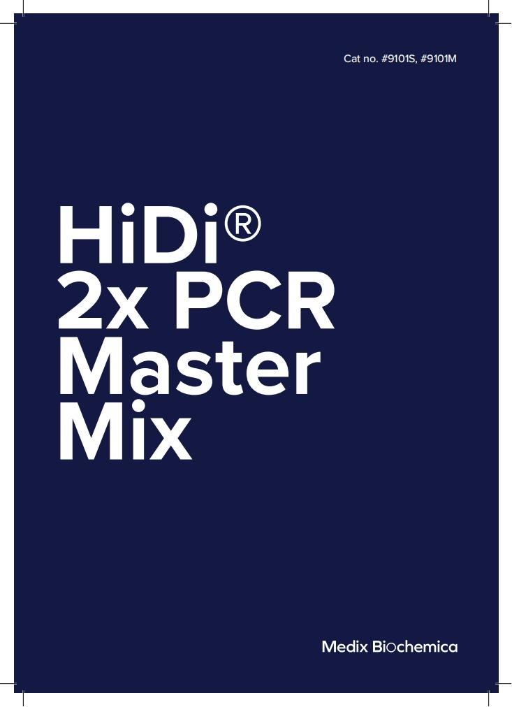 HiDi® 2x PCR Master Mix  分子產(chǎn)品技術(shù)手冊